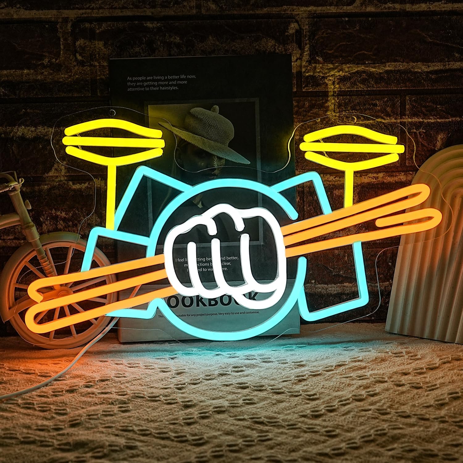 Musical Instrument Set - Letrero Luminoso LED de Neón con