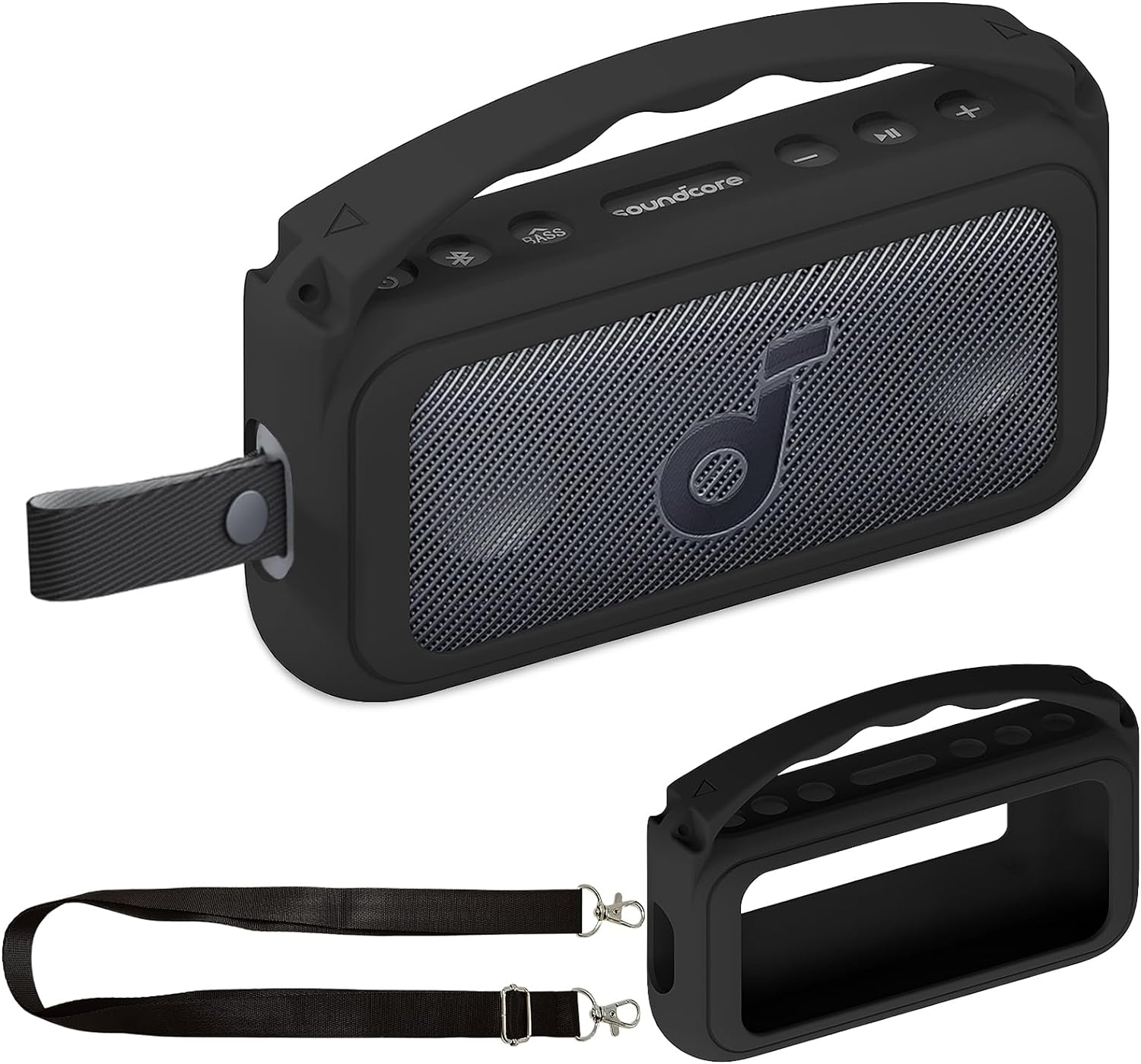 Anker Speaker Soundcore Motion+ - Funda protectora con mango de silicona