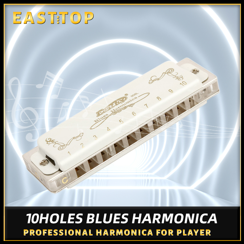 Musical Instrument Reed - East top-armónica profesional de 10 agujeros,