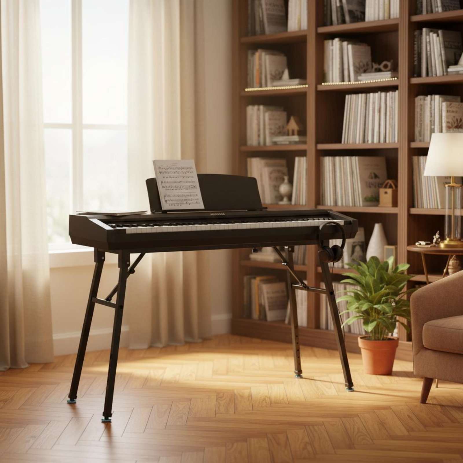 Soporte plegable para teclado, - Musical Instrument Of Keyboard reseña y precio