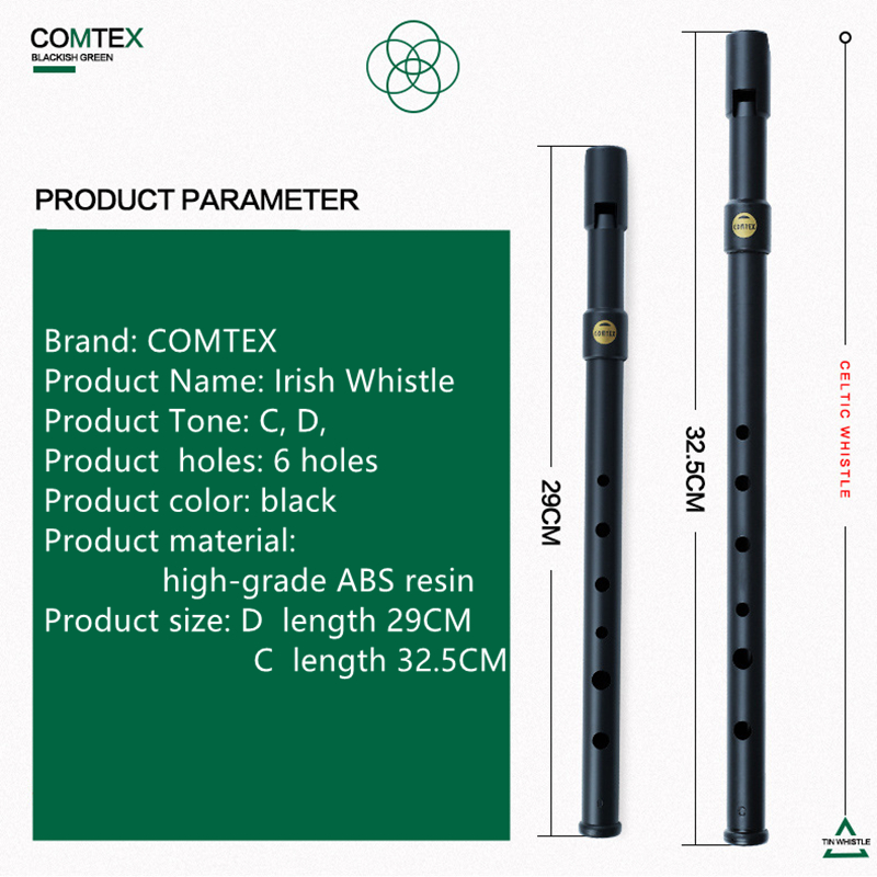 Flauta de silbato de estaño CO - Tin Whistle Flute reseña y precio
