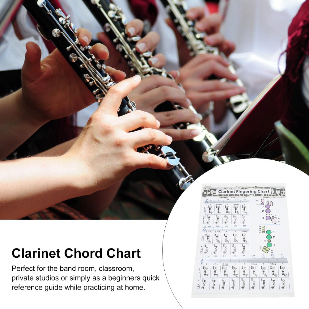 Tabla de dedos de clarinete pa - Musical Instrument Tabla reseña y precio