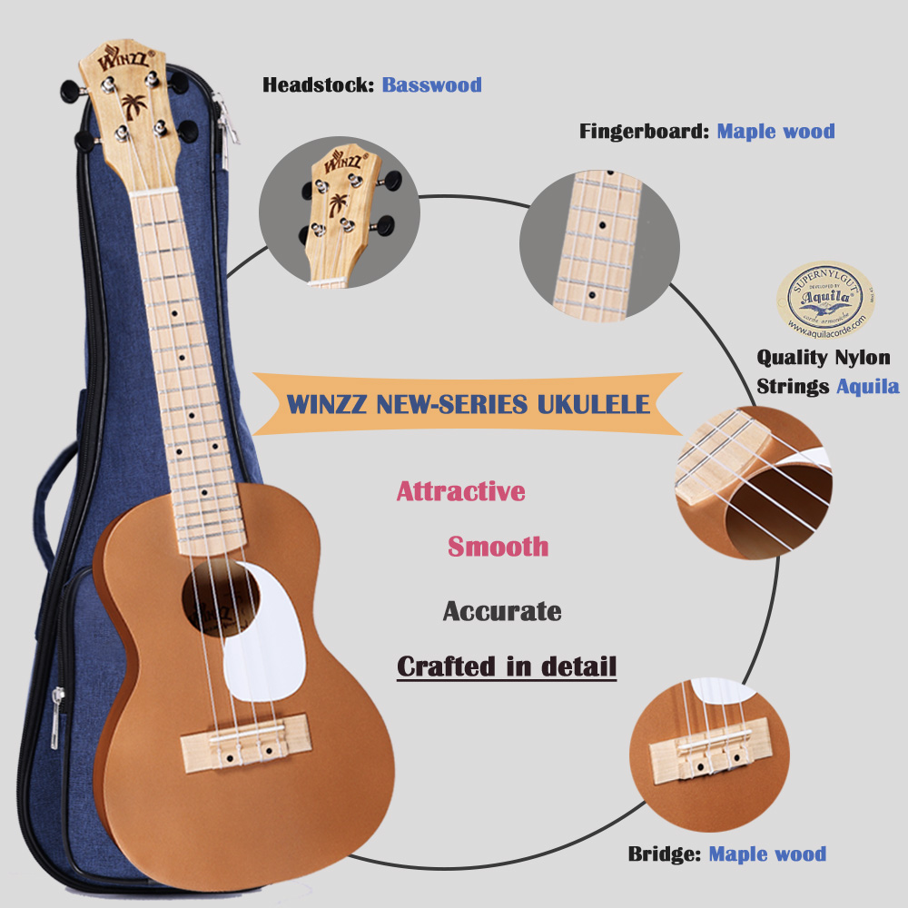 Ukelele de 21 Pulgadas Color M - Musical Instrument Online reseña y precio