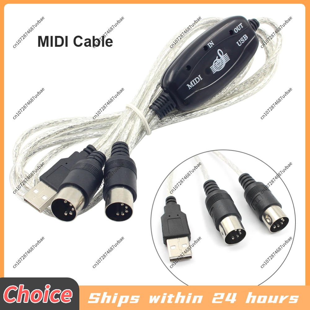 Cable MIDI Profesional USB IN- - Musical Instrument Of Keyboard reseña y precio