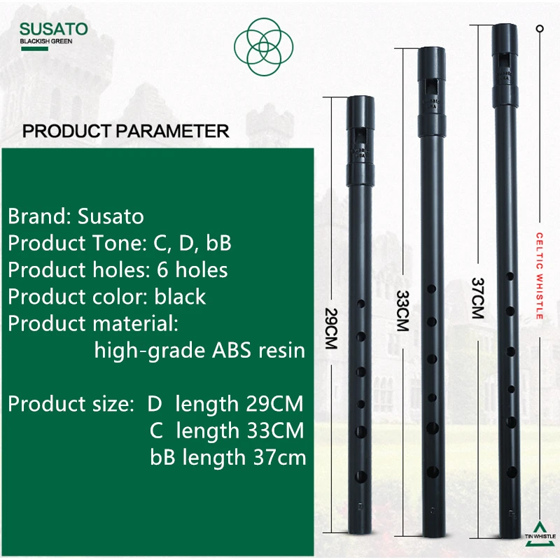 Susato 1 unidad Flauta irlande - Tin Whistle Flute reseña y precio
