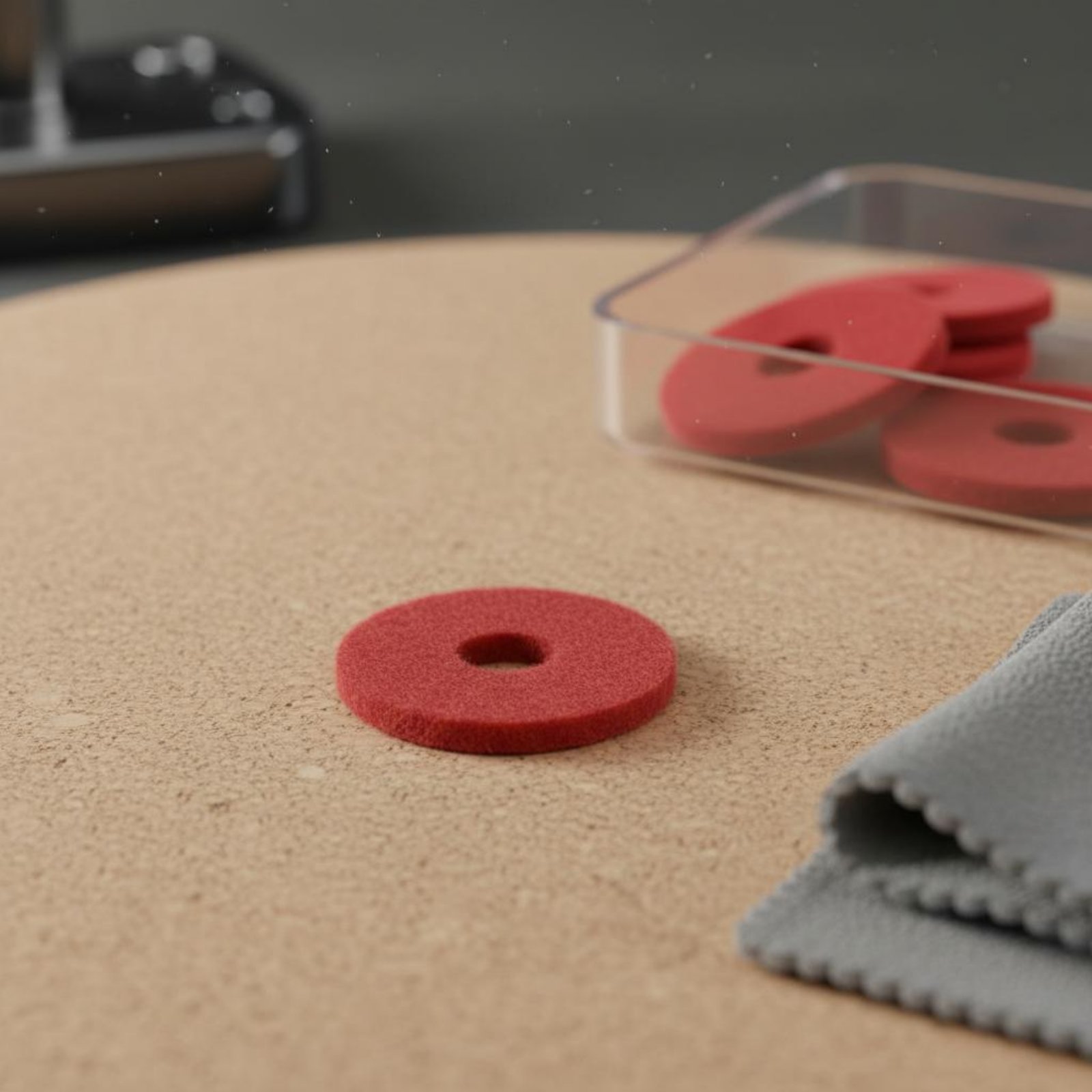 Almohadilla de fieltro roja pe - Musical Instrument Piano reseña y precio
