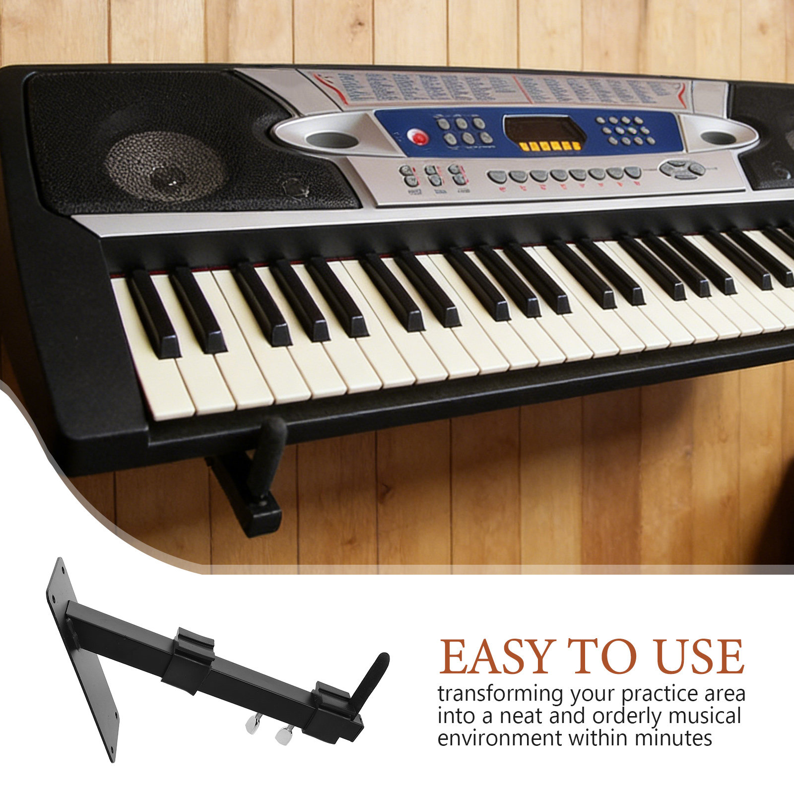 1 Par de Ganchos de Pared para - Musical Instrument Piano reseña y precio