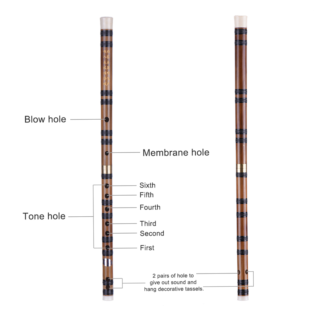 Flauta de bambú amargo hecha a - Tin Whistle Flute reseña y precio