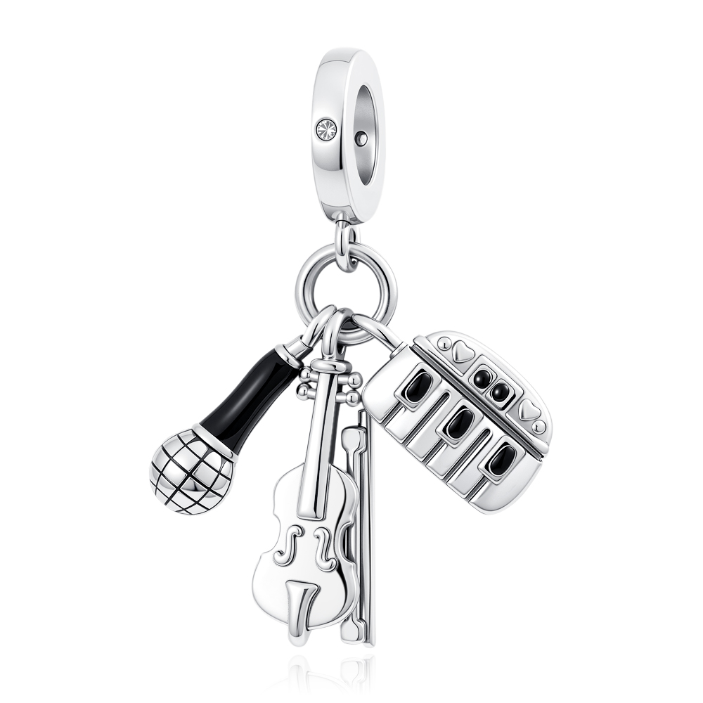 Nuevo Charm de Plata 925 con N - Musical Instrument Tabla reseña y precio