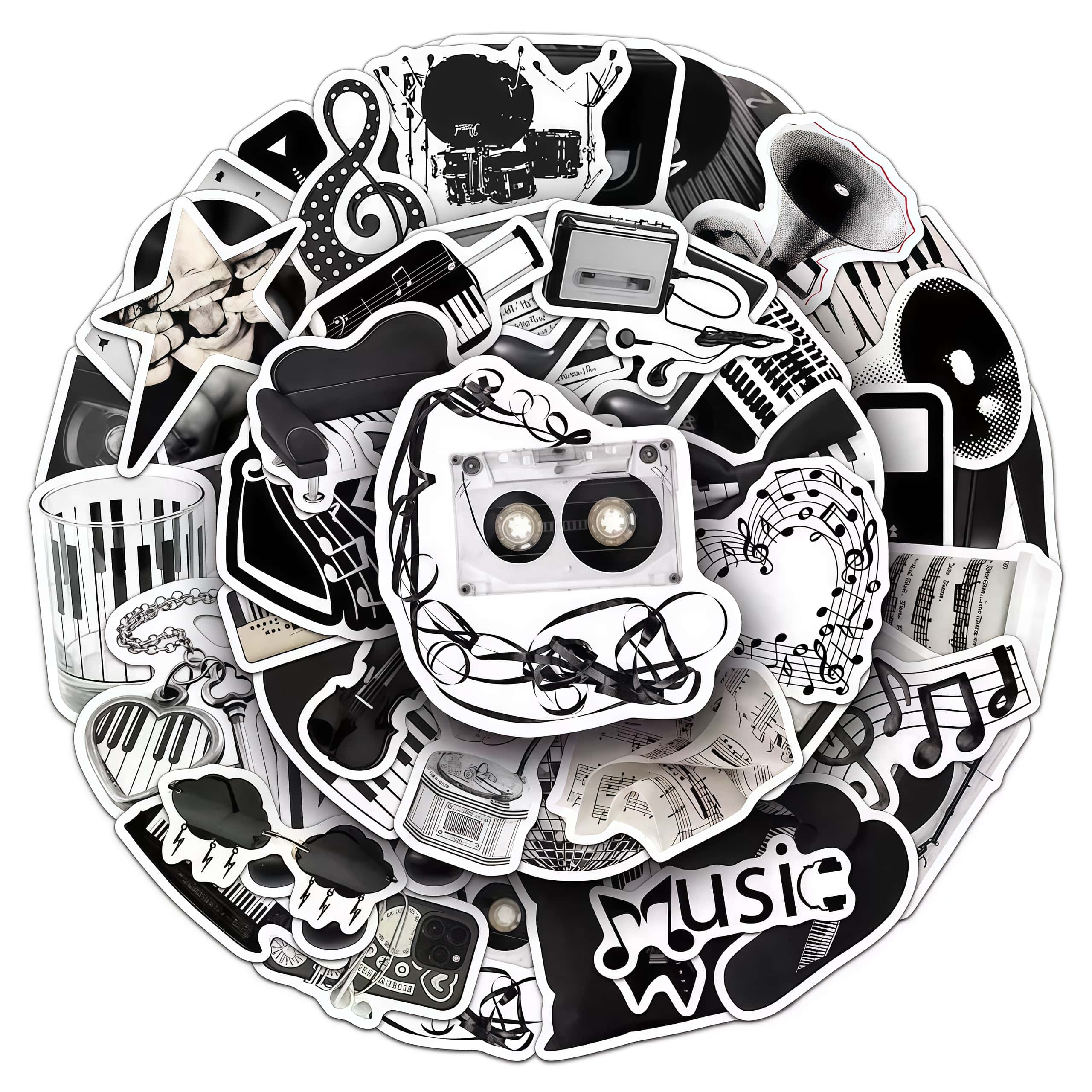 50 pegatinas de instrumentos m - Musical Instrument Tabla reseña y precio