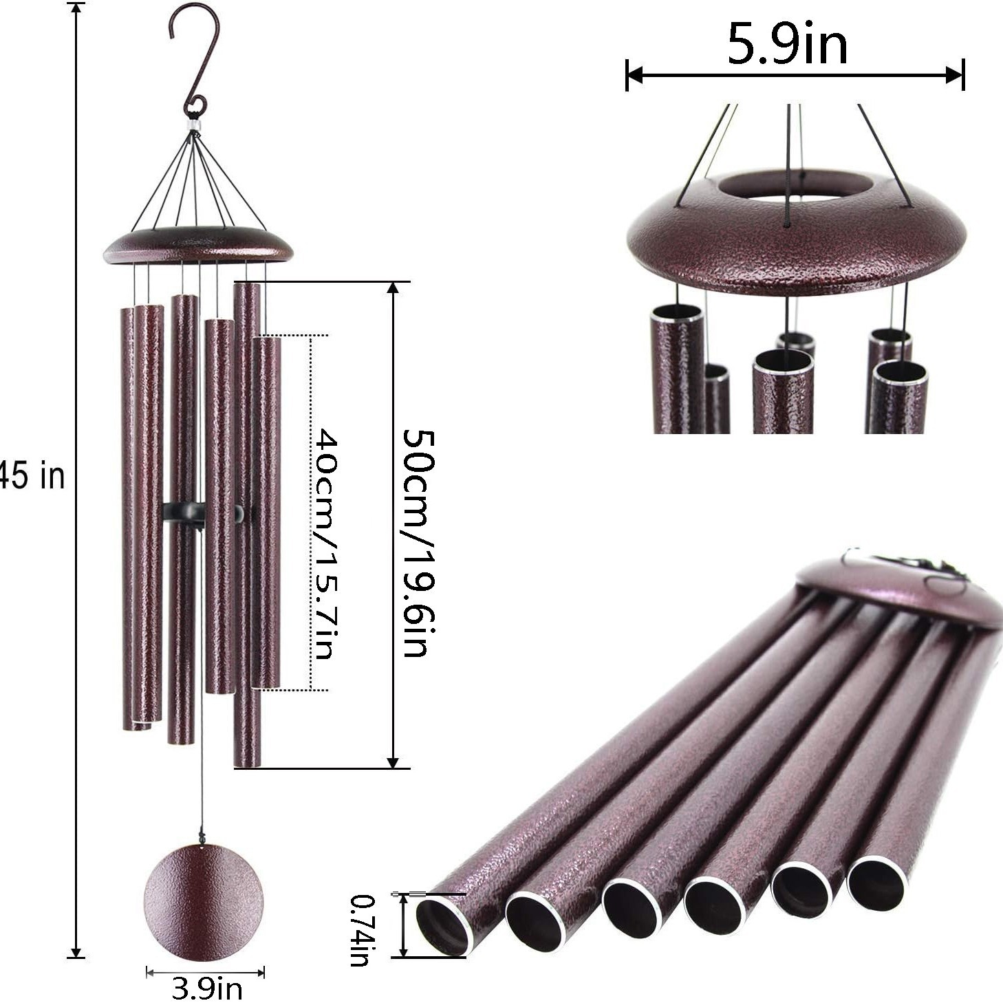 Campana de viento para exterio - Wind Chime Tubular reseña y precio