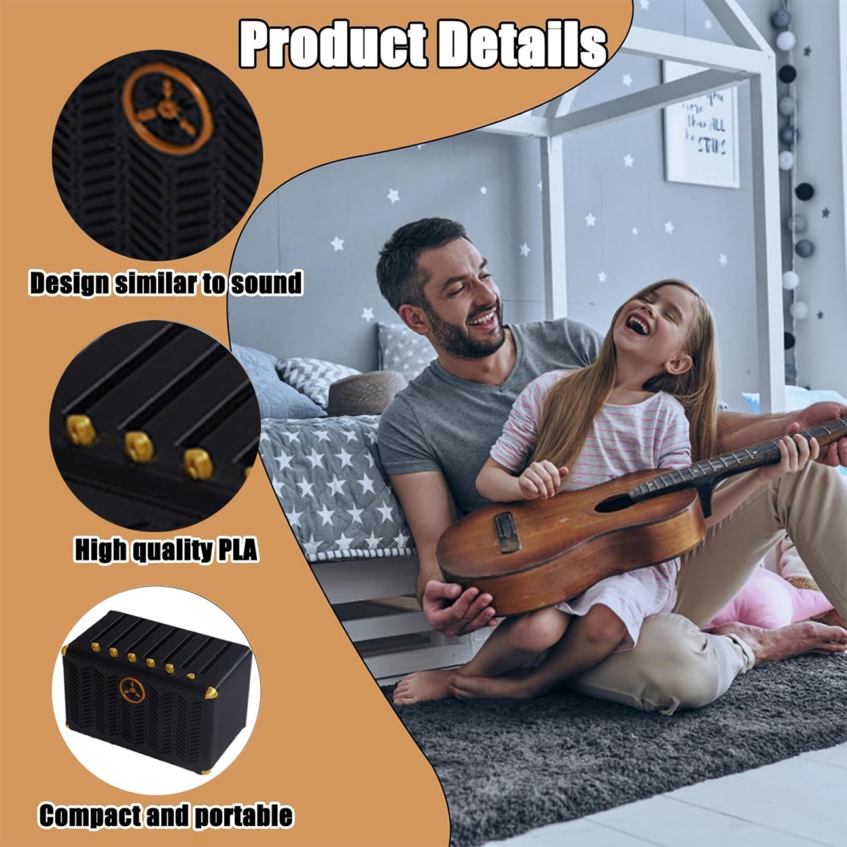 Soporte para púas de guitarra, - Musical Instrument Cajon reseña y precio