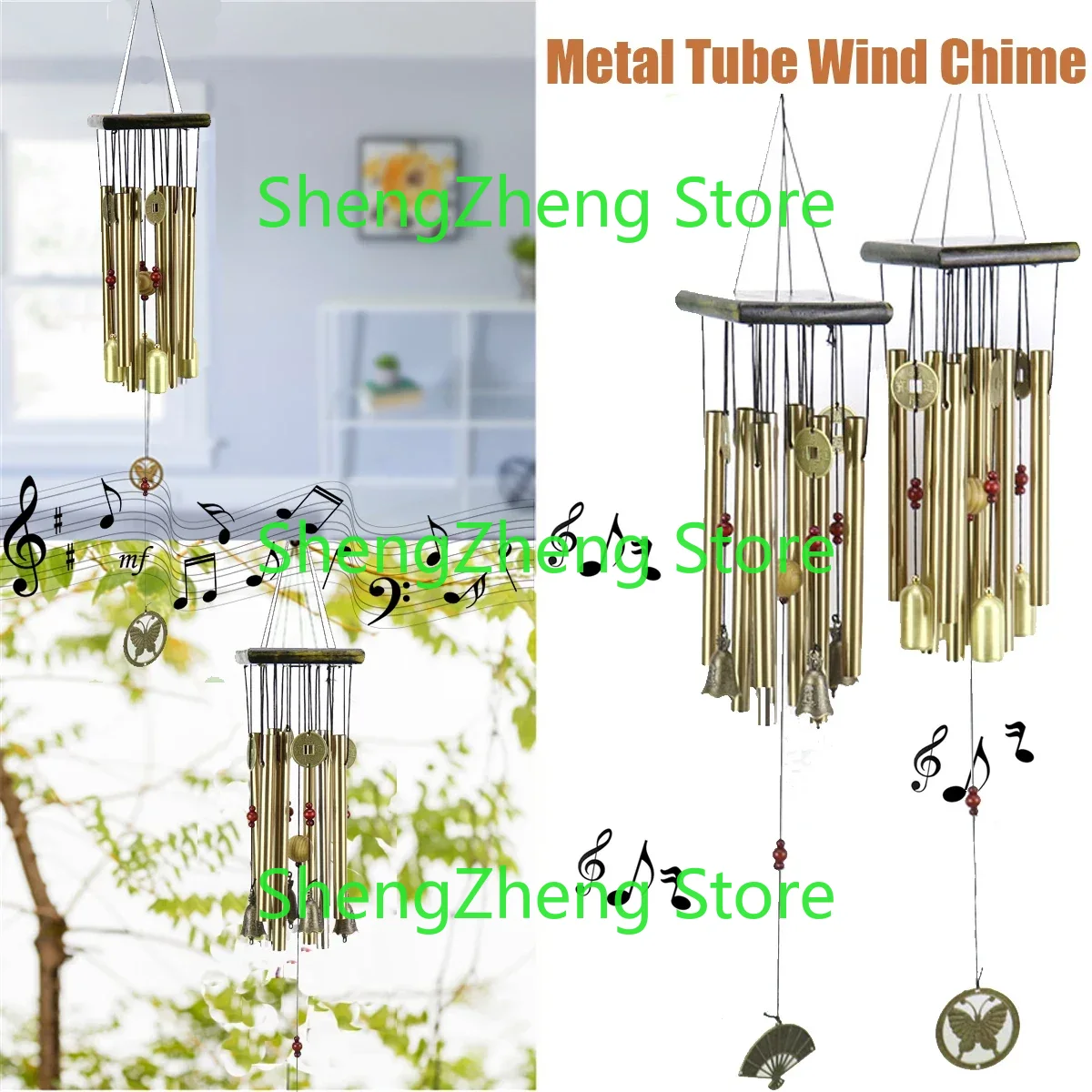 Tubo hueco de madera maciza, t - Wind Chime Tubular reseña y precio