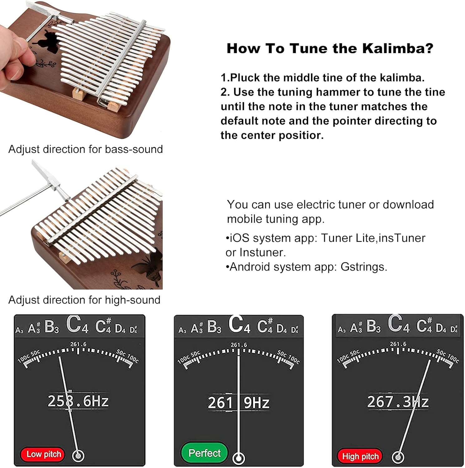 Kalimba, Piano de Pulgar de 21 - Musical Instrument Piano reseña y precio